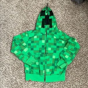 MINECRAFT Creeper Zip-Up Hoodie